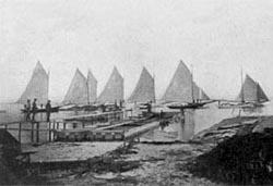 Old oyster and clam boats of Great South Bay, NY
